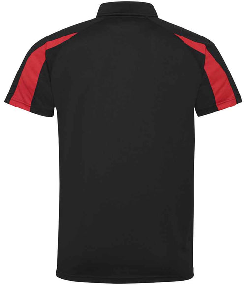 JC043 Jet Black/Fire Red Back