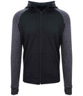JC057 Black/Black Slate Melange Front