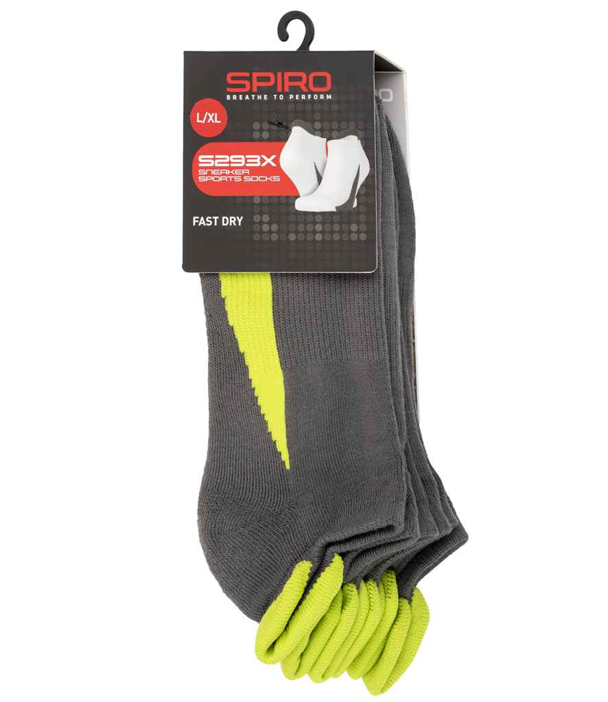 SR293 Grey/Lime Green Detail