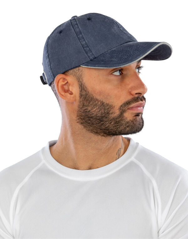 Result Washed S/Peak Fine Line Cap