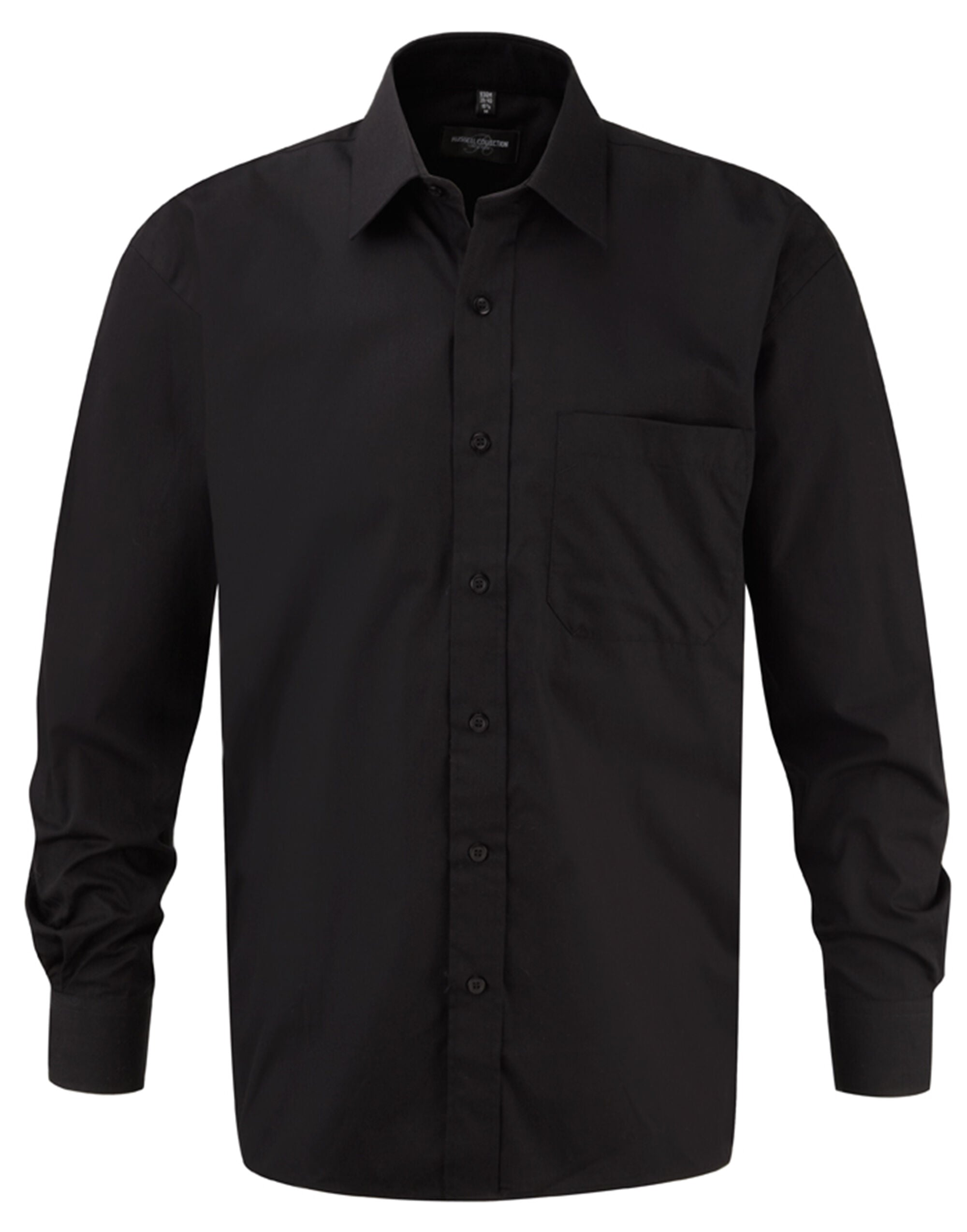 Russell Collection Mens LS PureCot Shirt