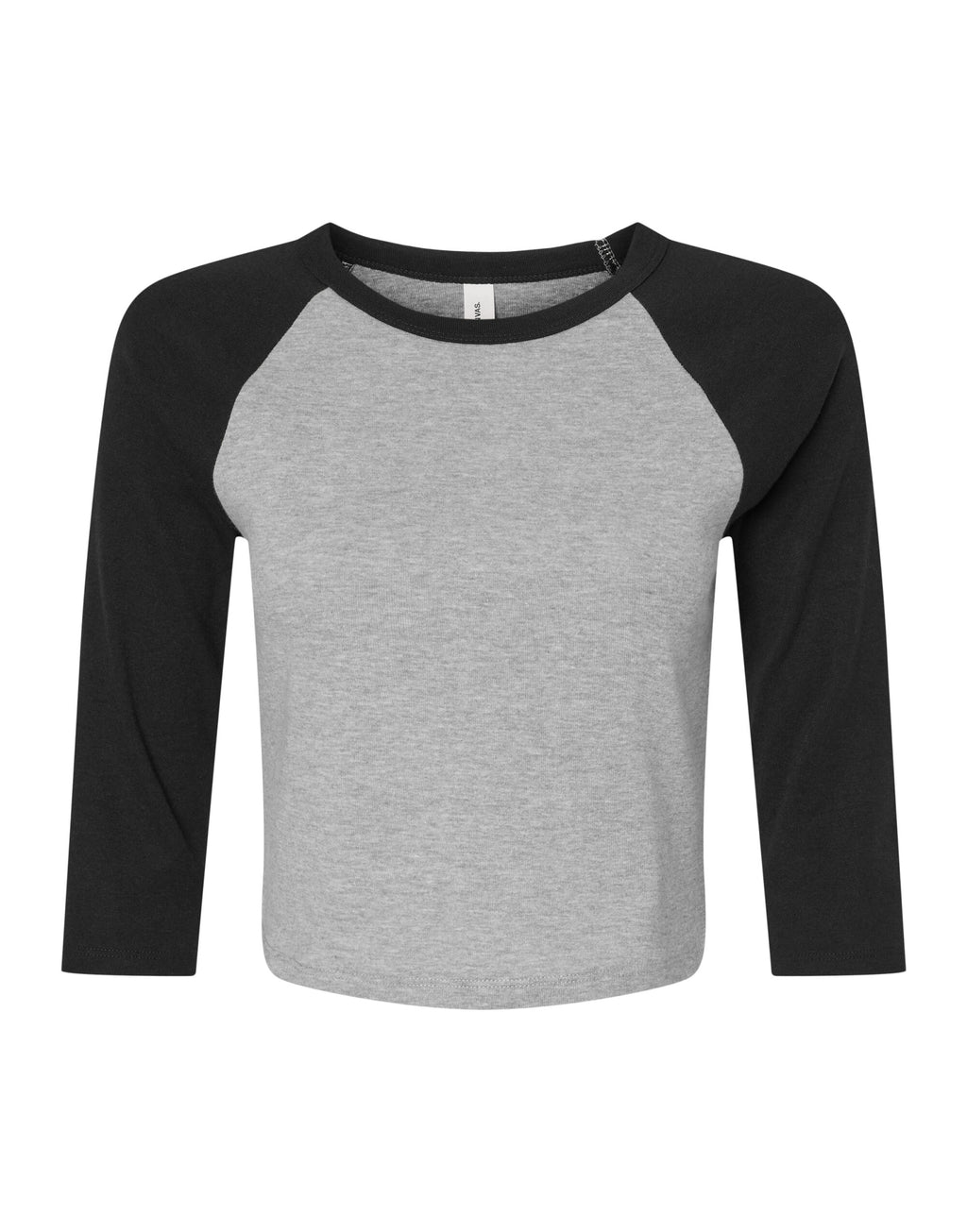 Bella Women's Micro Rib 3/4 Raglan Tee