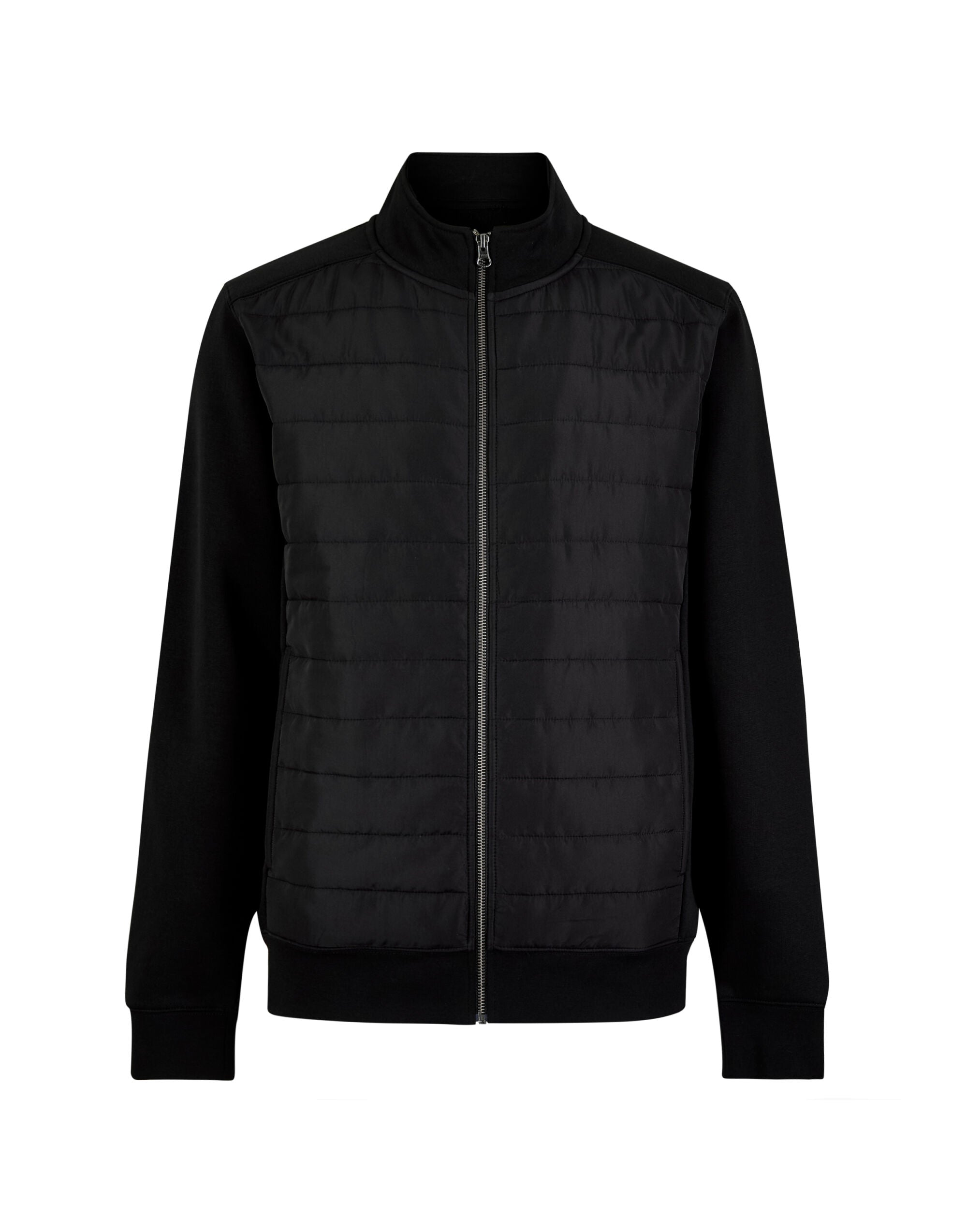 Kustom Kit Quilted Full Zip Sweatshirt