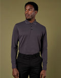 Kustom Kit Mens Pique L/S Polo Shirt