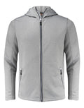Printer Red Layback Full Zip Hoodie