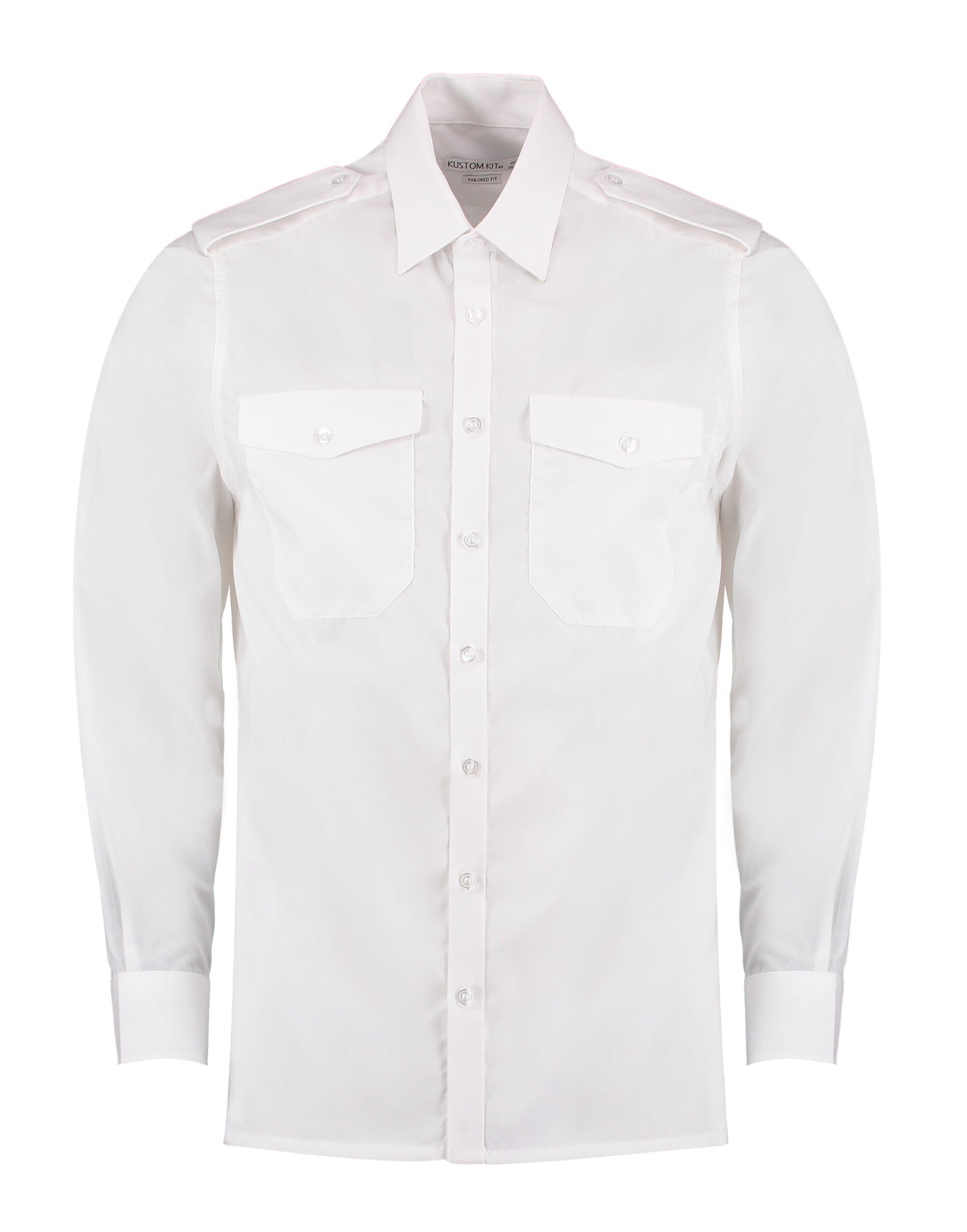 Kustom Kit Tailored Fit L/S Pilot Shirt